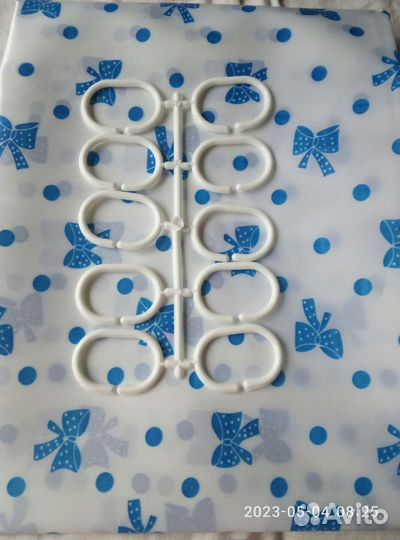 Штора для ванной тканевая