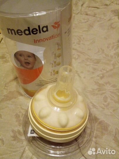 Молокоотсос medela ручной + соска medela
