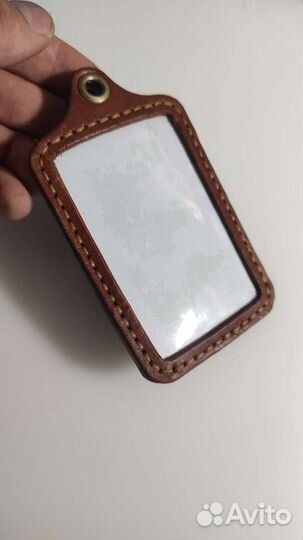 Чехол из кожи для пропуска, ID карты