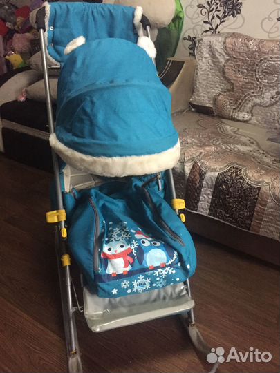 Санки коляска nika