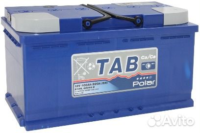 Аккумулятор автомобильный Tab Polar 100A R+