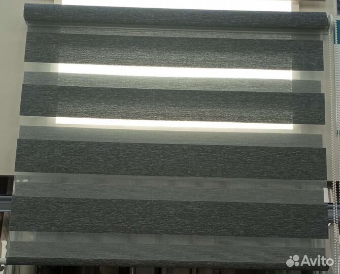Рулонные шторы день ночь
