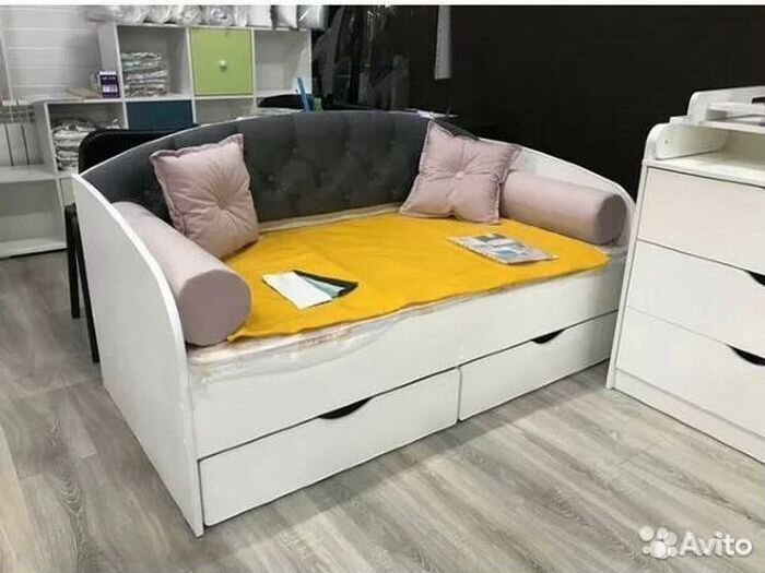 Кровать от 2х лет съёмный борт диван лдсп