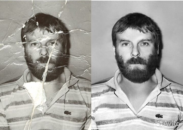 Реставрация фотографий, ретушь под керамику