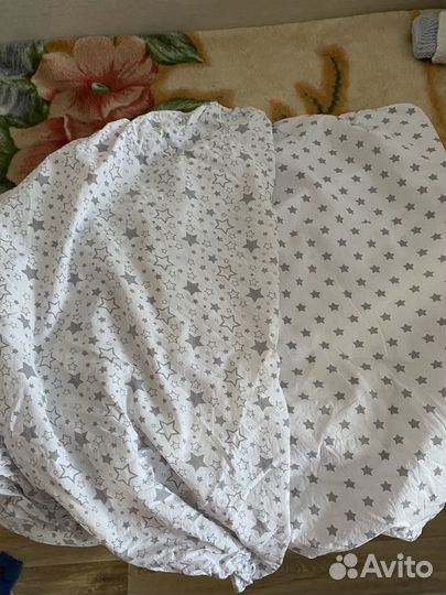 Простынь в детскую кроватку