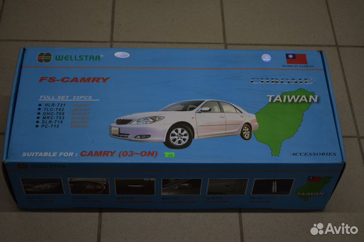 Toyota Camry 2003-2006г. накладки