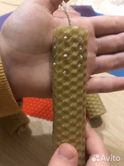 Свечи ручной работы из вощины