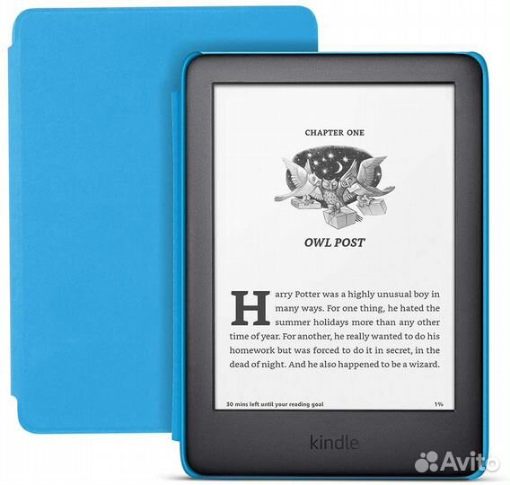 Новая Kindle Kids Edition plus чехол Blue Cover