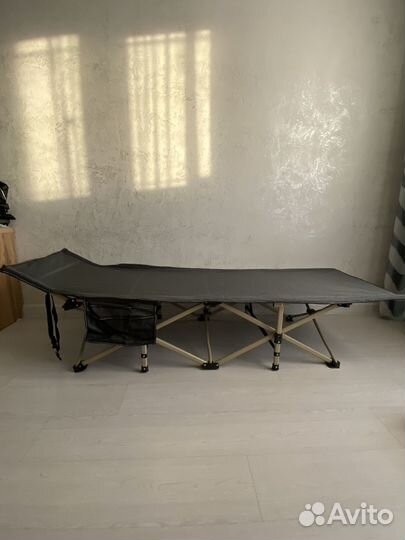 Раскладушка туристическая складная усиленная