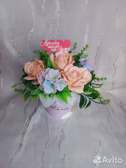 Мыльный букет, мыло ручной работы,подарок маме