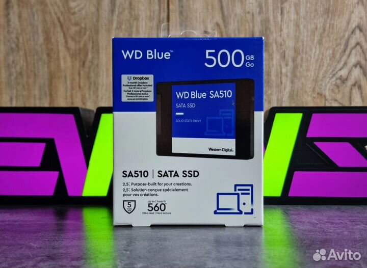 Жесткий диск SSD 500GB WD Blue SA510 WDS500G3B0A