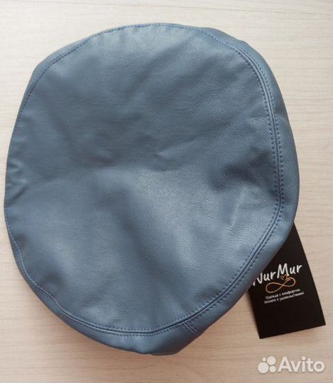 Берет женский, новый, кожаный берет