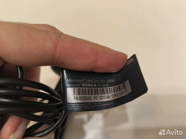 Веб-камера Microsoft LifeCam HD-3000 1280x720