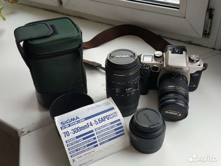 Canon Elan IIe + 3 объектива