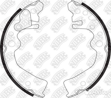 Колодки тормозные барабанные