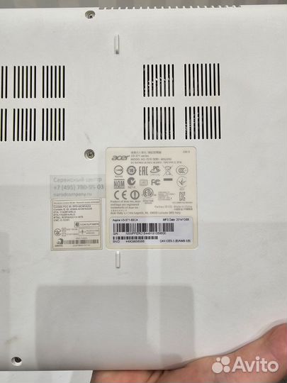 Ноутбук Acer Aspire v3 371 55 CA