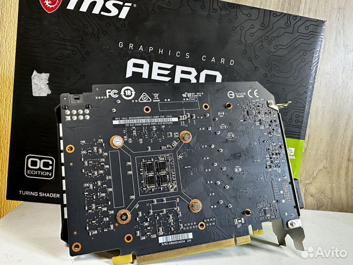 Видеокарта GTX 1660 Super MSI Aero гарантия