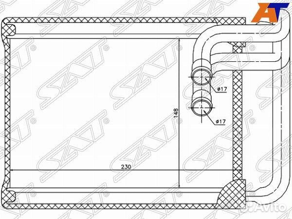 Радиатор отопителя салона hyundai sonata 5, hyunda