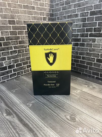 Перчатки нитриловые черные