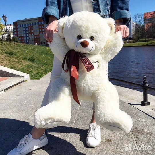 Плюшевый мишка 80см, есть доставка