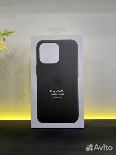 Чехол на iPhone 14 pro MagSafe кожа