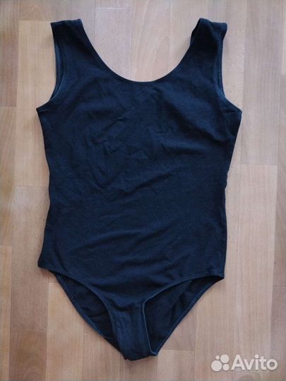 Купальник без рукавов для танцев, чёрный