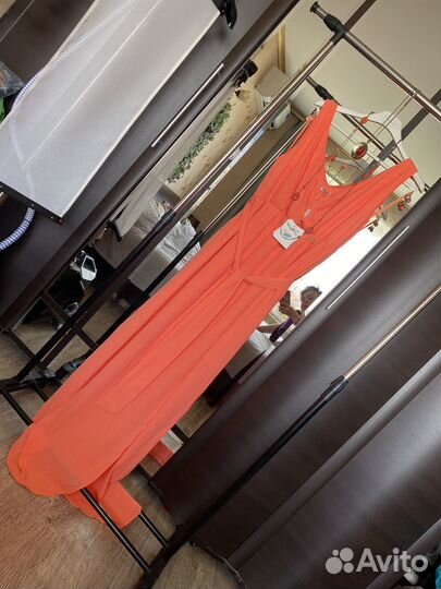 Платье в пол новое, р.М + аксесуары в подарок