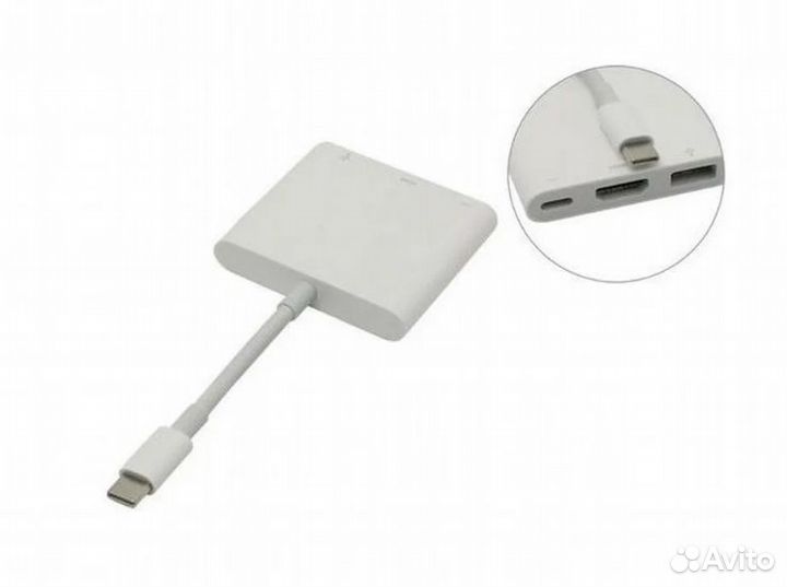 Адаптер type-C to hdmi USB 4k