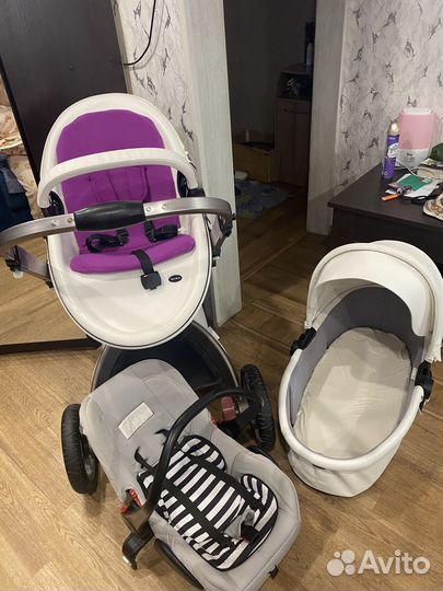 Коляска детская 3 в 1 luxmom
