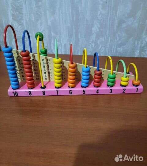 Счеты деревянные детские