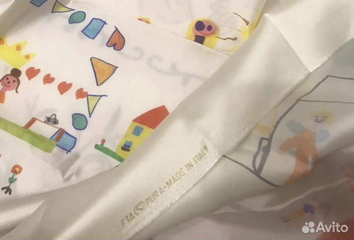 Ткань натуральный шелк италия