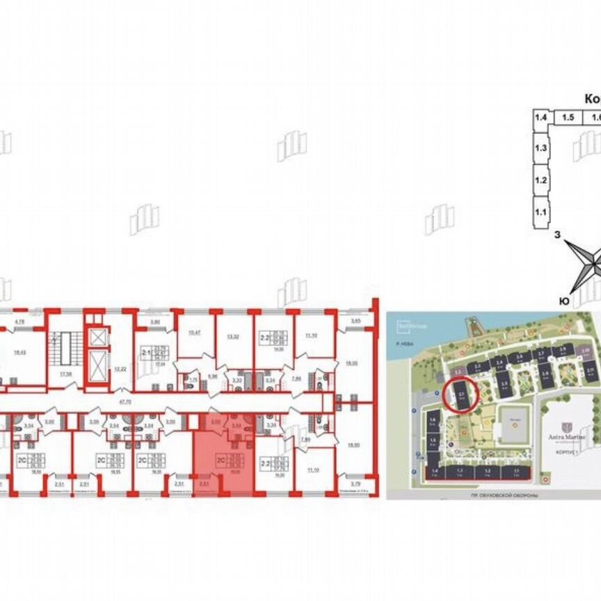 Квартира-студия, 25,1 м², 3/9 эт.