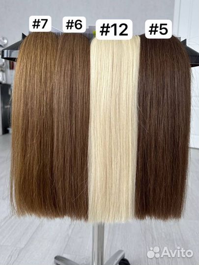 Натуральные волосы срезами для наращивания