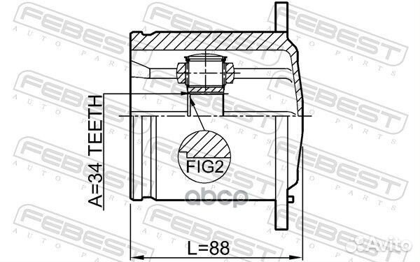 ШРУС внутренний 34X104,audi A5 S5 coupe SP. 200