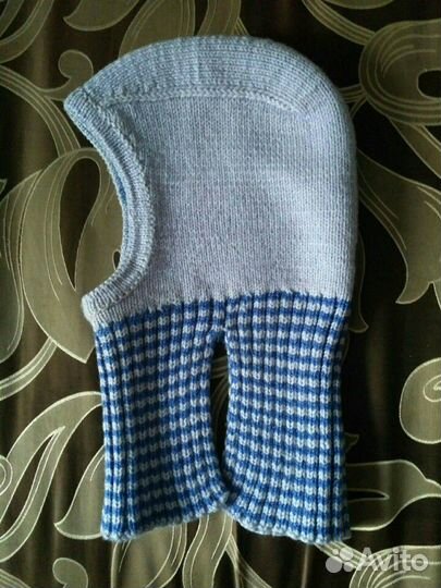 Шапка шлем 5-10лет (3шт) ручная работа