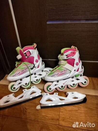 Коньки ролики 2 в 1