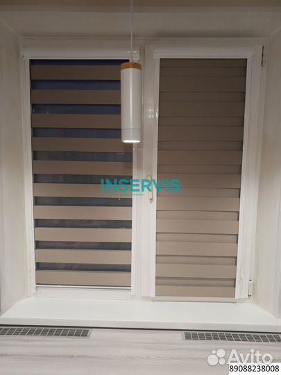 Плиссе жалюзи на двери