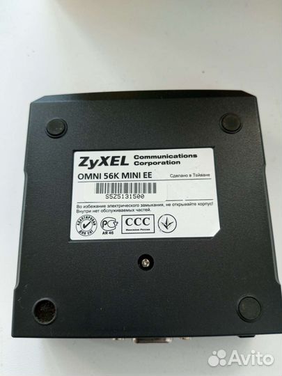 Модем zyxel omni 56K mini
