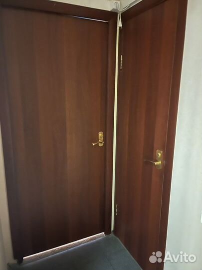 Двери с коробкой наличниками ручками