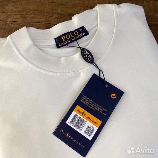 Свитшот polo ralph lauren мужской белый