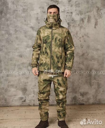 Тактический костюм softshell мох/мультикам 44-58