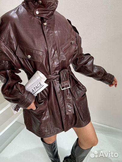 Кожаная куртка Saint Laurent Paris