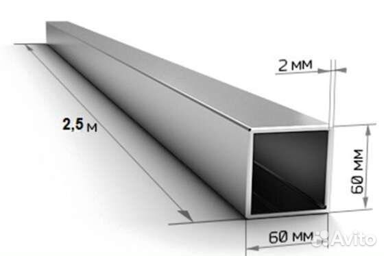 Профильные трубы 40х20, 60х60 в наличии