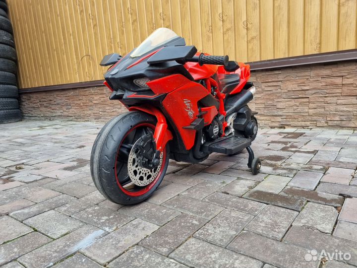 Детский электро мотоцикл кавасаки ниндзя H2R