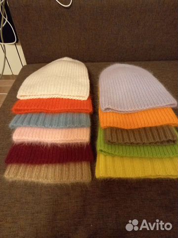 Шапка из пуха норки и кашемира