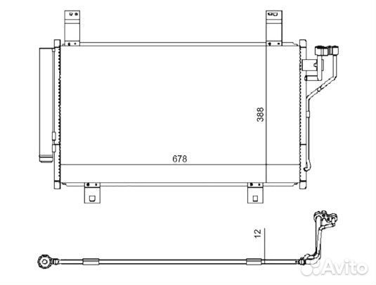 Радиатор кондиционера Mazda 6 GJ/ 3 BM