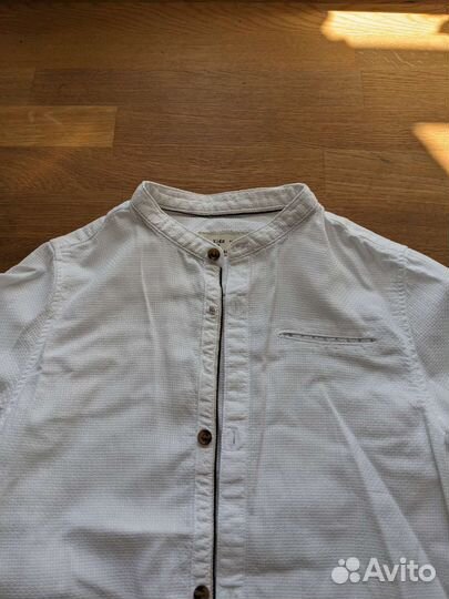 Рубашка белая zara kids