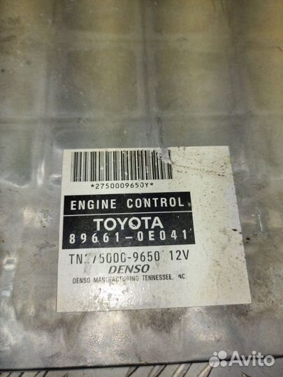 Блок управления двигателем Lexus Rx 330 (U3) Ii