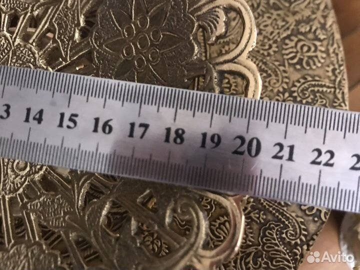 Конфетница, хлебница из латуни