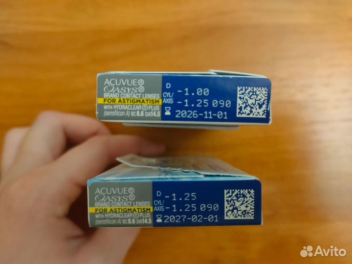 Линзы контактные